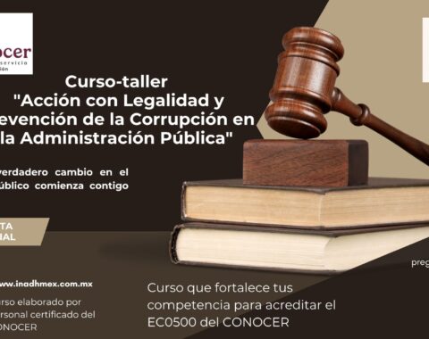Curso-taller EC0500: “Acción con legalidad y prevención de la corrupción en la Administración Pública