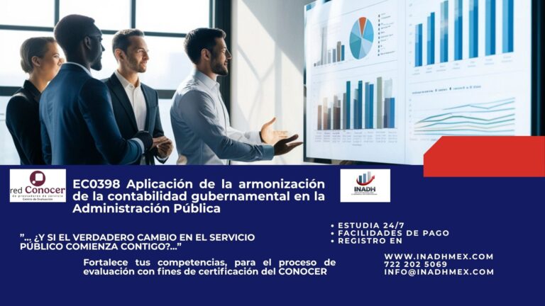 Curso-taller EC0398: “Aplicación de la armonización de la contabilidad gubernamental en la Administración Pública”